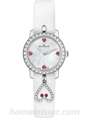 宝珀0063-1997-58A女表Ladybird系列-白色表带/表径21.5mm