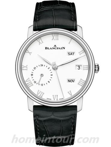 宝珀6670-1127-55B男表Villeret系列-黑色表带/表径40mm