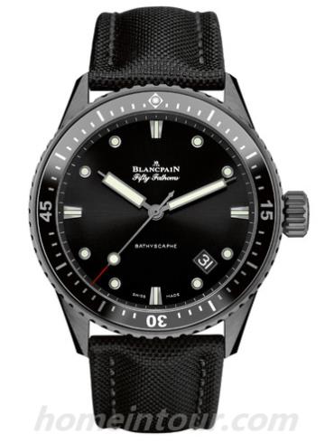 宝珀5000_0130_B52_B男表五十噚系列-黑色表带/表径43mm