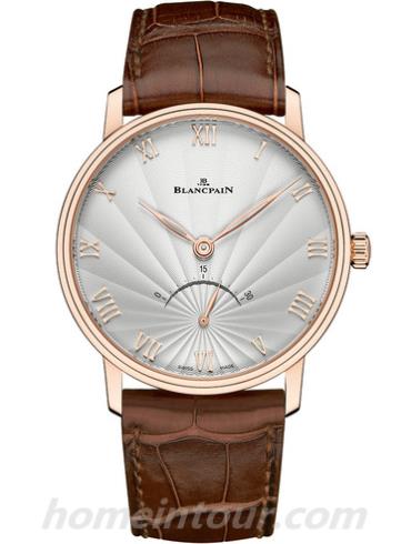 宝珀6653-3642-55B请选择Villeret系列-棕色表带/表径40mm