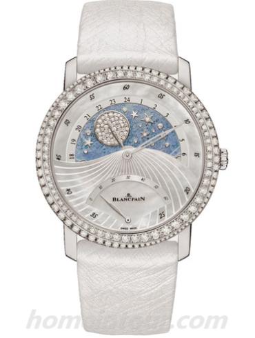 宝珀3740-3544-58B女表女士腕表系列-白色表带/表径40mm