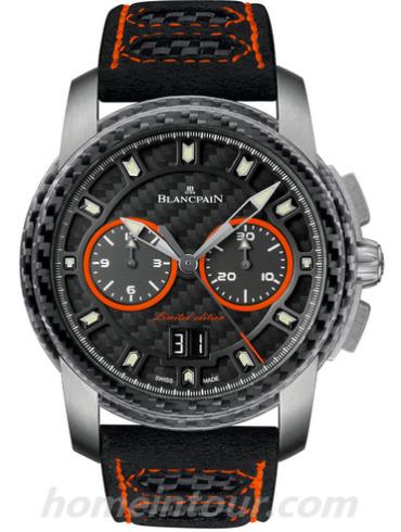 宝珀R85F-1203-53B男表L-evolution系列-黑色表带/表径43.5mm