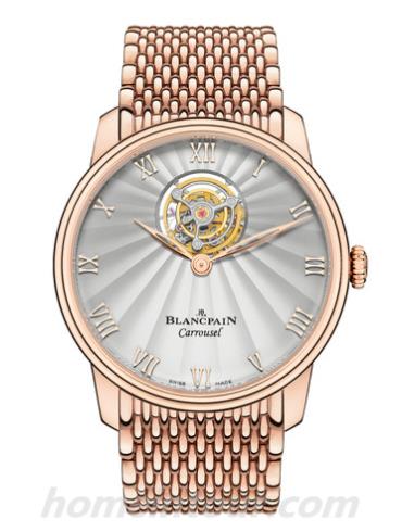 宝珀66228-3642-MMB男表Villeret系列-金色表带/表径40mm