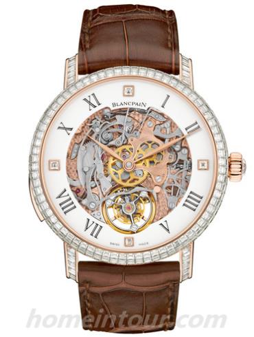 宝珀0233-6232A-55B男表Le Brassus巨匠系列-棕色表带/表径45.7mm