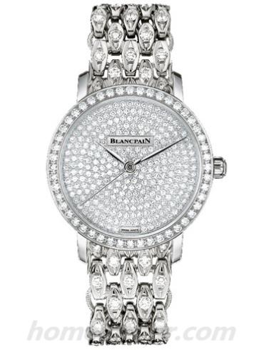 宝珀6102-1963-96A女表女士腕表系列-银色表带/表径29.2mm