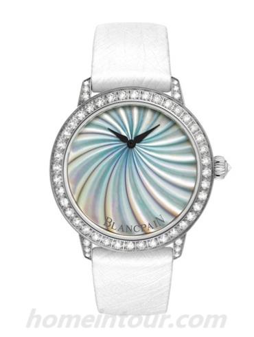 宝珀3650-1944L-58B女表女士腕表系列-白色表带/表径36.8mm