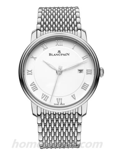 宝珀6651-1127-MMB男表Villeret系列-银色表带/表径40mm