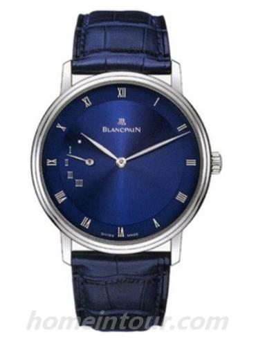 宝珀4040-1540-55男表Villeret系列-蓝色表带/表径40mm