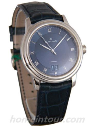 宝珀6850-1540-55男表Villeret系列-黑色表带/表径38mm