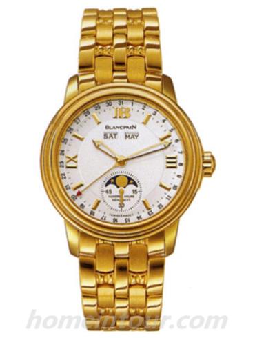 宝珀2763-1418A-31男表-金色表带/表径38mm