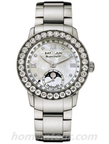 宝珀2360-1991A-75女表-银色表带/表径34mm