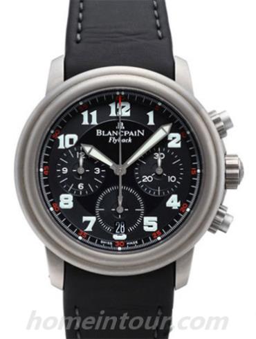 宝珀2185F-1230-64b男表-黑色表带/表径38mm