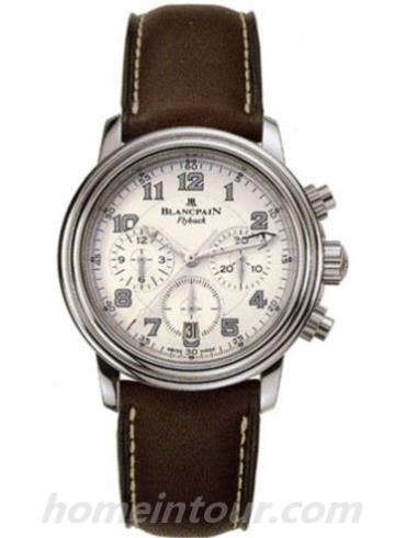 宝珀2185F-1142-63b男表-棕色表带/表径&#8211;