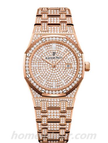 爱彼67652OR.ZZ.1265OR.01男表皇家橡树系列-金色表带/表径33mm