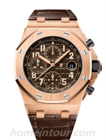 爱彼26470OR.OO.A099CR.01男表皇家橡树离岸型系列-棕色表带/表径42mm