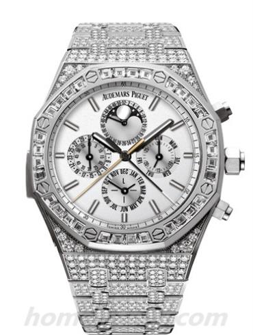 爱彼26222BC.ZZ.1197BC.01男表皇家橡树离岸型系列-镶钻表带/表径44mm