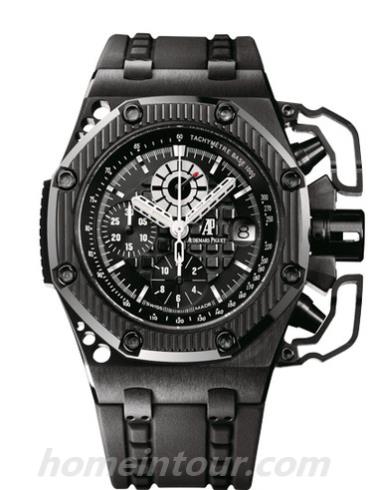 爱彼26165IO.OO.A002CA.01男表皇家橡树离岸型系列-黑色表带/表径42mm