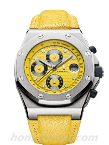 爱彼25770ST.OO.D009XX.02男表皇家橡树离岸型系列-黄色表带/表径42mm