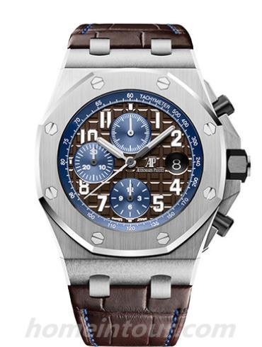 爱彼26470ST.OO.A099CR.01男表皇家橡树离岸型系列-棕色表带/表径42mm