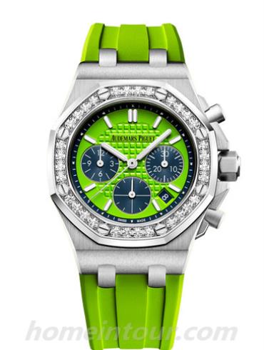 爱彼26231ST.ZZ.D038CA.01男表皇家橡树离岸型系列-绿色表带/表径37mm