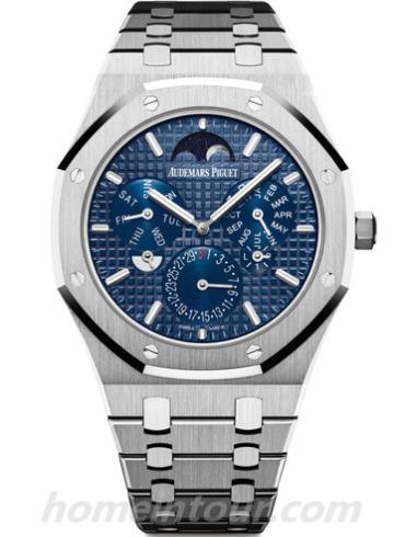 爱彼26586PT.OO.1240PT.01男表皇家橡树系列-银色表带/表径41mm