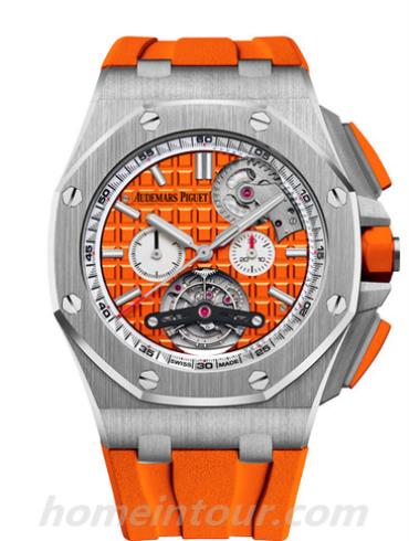 爱彼26540ST.OO.A070CA.01男表皇家橡树离岸型系列-橙色表带/表径44mm