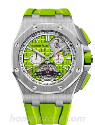 爱彼26540ST.OO.A038CA.01男表皇家橡树离岸型系列-黄绿色表带/表径44mm