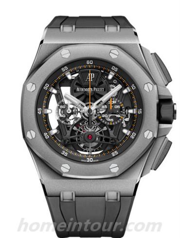 爱彼26407TI.GG.A002CA.01男表皇家橡树离岸型系列-黑色表带/表径44mm