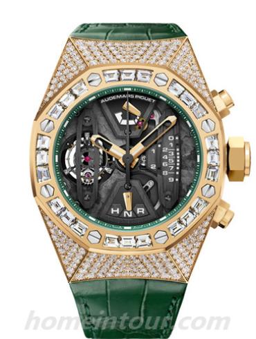 爱彼26225BA.ZZ.D400CR.01男表皇家橡树离岸型系列-绿色表带/表径44mm