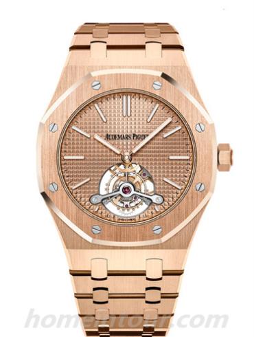 爱彼26515OR.OO.1220OR.01女表皇家橡树系列-玫瑰金色表带/表径41mm