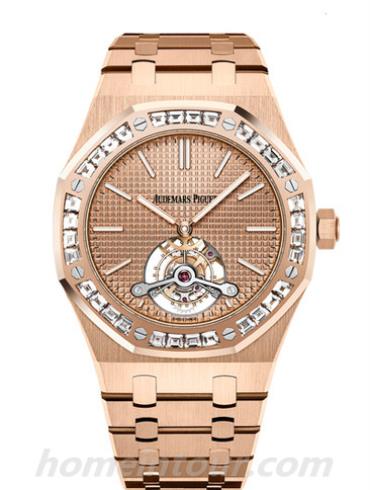 爱彼26514OR.ZZ.1220OR.01女表皇家橡树系列-玫瑰金色表带/表径41mm