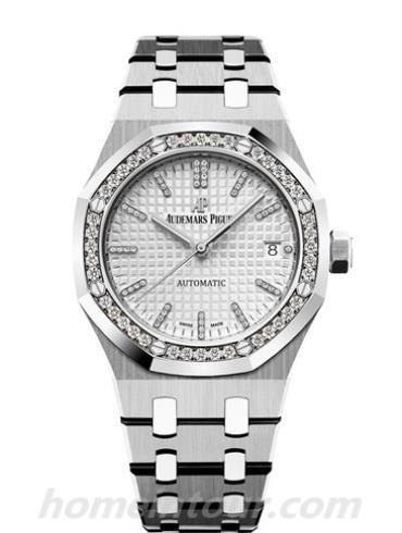 爱彼15453IP.ZZ.1256IP.01女表皇家橡树系列-银色表带/表径37mm