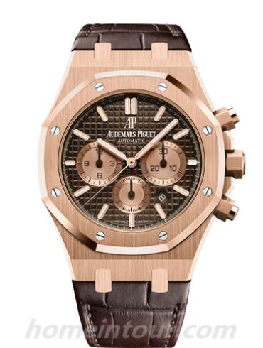 爱彼26331OR.OO.D821CR.01男表皇家橡树系列-棕色表带/表径&#8211;