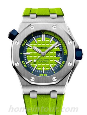 爱彼15710ST.OO.A038CA.01男表皇家橡树离岸型系列-绿色表带/表径42mm