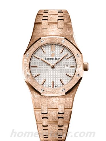 爱彼67653OR.GG.1263OR.01女表皇家橡树系列-金色表带/表径33mm