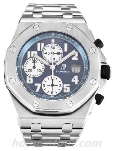 爱彼25721ST.OO.1000ST.09.A男表皇家橡树离岸型系列-银色表带/表径44mm