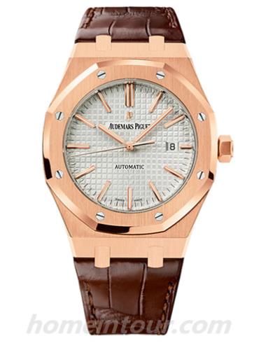 爱彼15407OR.OO.12200R.01男表皇家橡树系列-棕色表带/表径&#8211;