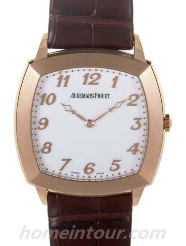 爱彼15334OR.OO.A092CR.01女表爱彼传统系列-棕色表带/表径43mm