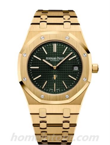 爱彼15205BA.OO.1240BA.01男表皇家橡树系列-金色表带/表径39mm