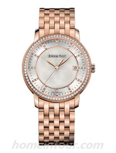 爱彼151730R.ZZ.12700R.01女表Jules Audemars系列-金色表带/表径39mm