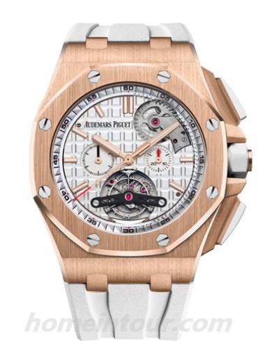 爱彼26540OR.OO.A010CA.01男表皇家橡树离岸型系列-白色表带/表径44mm