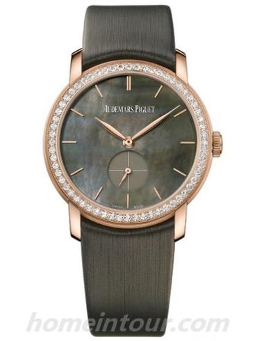 爱彼77240OR.ZZ.A001CR.01女表Jules Audemars系列-黑色表带/表径33mm