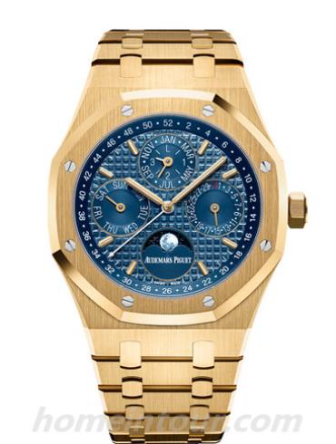 爱彼26574BA.OO.1220BA.01男表皇家橡树系列-金色表带/表径41mm