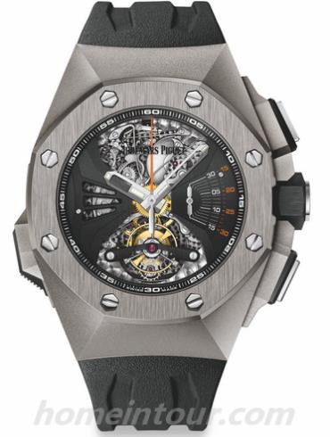 爱彼26576TI.OO.D002CA.01男表皇家橡树系列-黑色表带/表径44mm