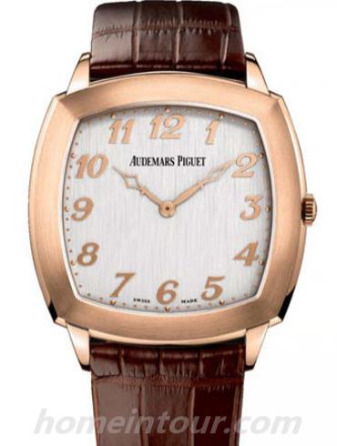 爱彼15335OR.OO.A092CR.01男表Classique Clous De Paris系列-棕色表带/表径41mm