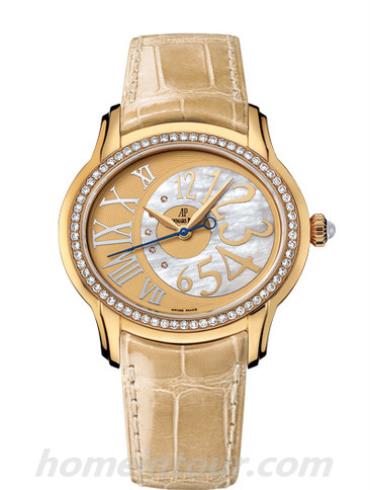 爱彼77301BA.ZZ.D097CR.01女表千禧系列-金色表带/表径39mm