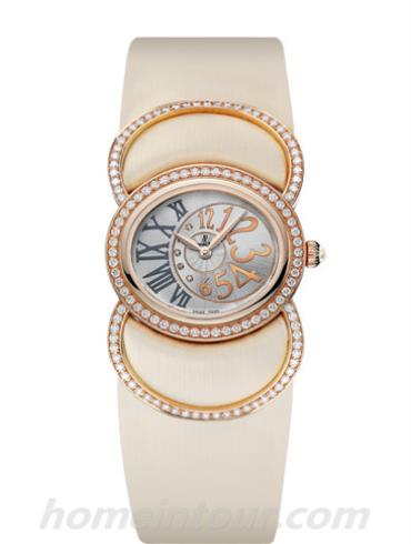 爱彼77226OR.ZZ.A012SU.01女表千禧系列-米色表带/表径28mm