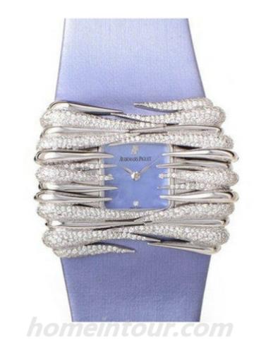 爱彼77225BC.ZZ.A072SU.01女表千禧系列-蓝色表带/表径30mm