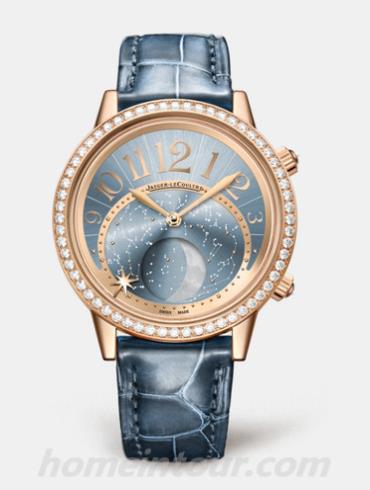 积家3522480女表约会系列-蓝色表带/表径36mm