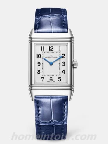 积家2518540女表Reverso翻转系列-蓝色表带/表径40.1X24.4mm